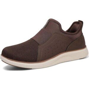⚡Men Dark Brown-06 Fashion Lightweight Breathable Laceless Athletic Sneakers